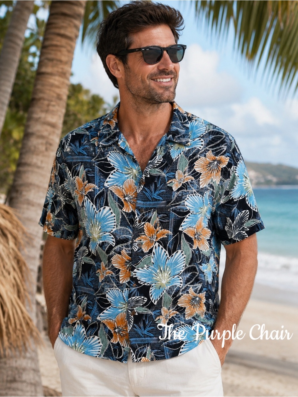 MARGARITAVILLE Short Sleeve Button Down Hawaiian Shirt L